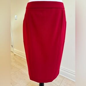 Body by Victoria Red Pencil Skirt Size 4